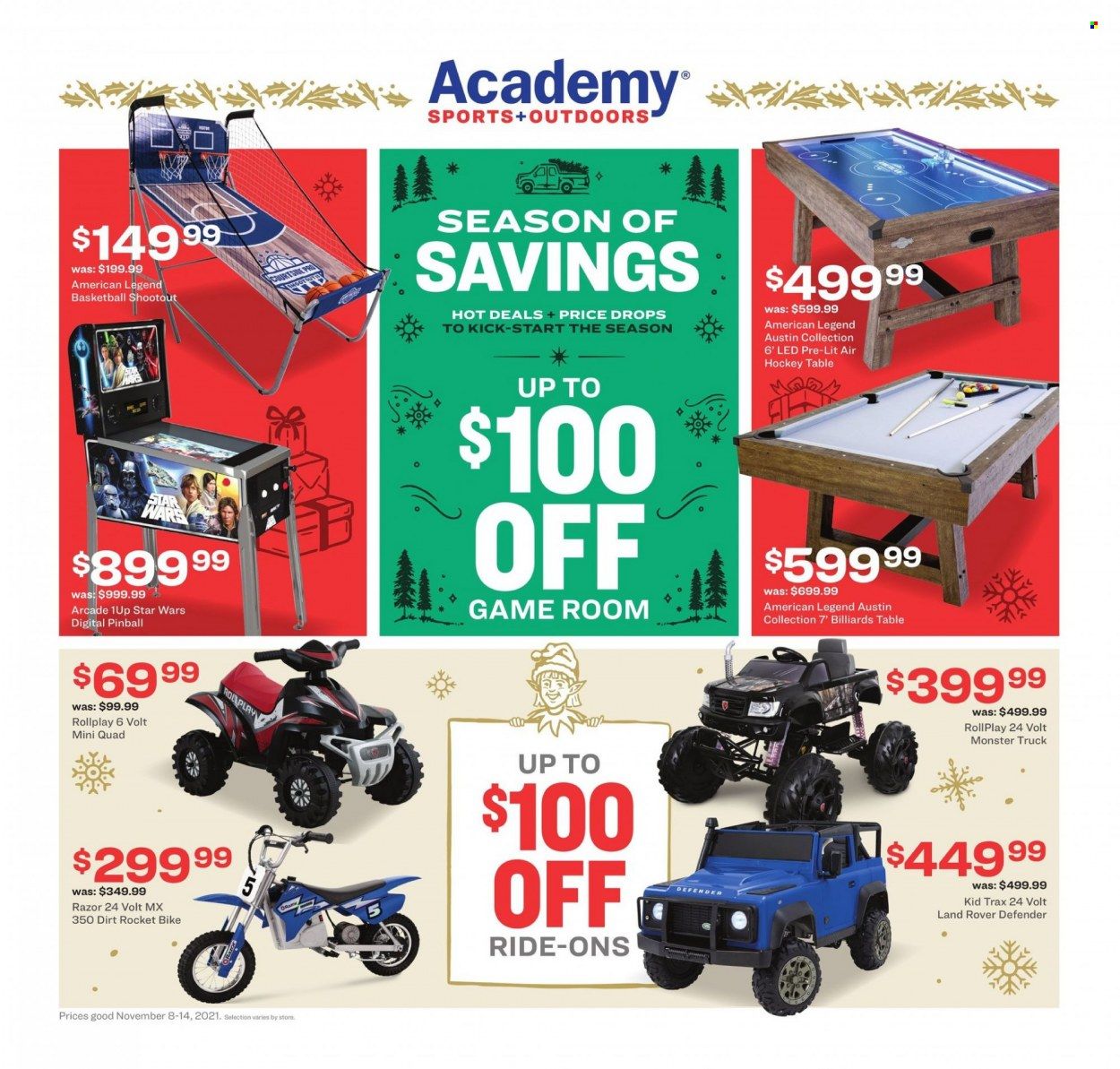 Academy Sports (AL, AR, GA, LA, MO, NC, SC, TN, TX) Weekly Ad Flyer November 14 to November 21