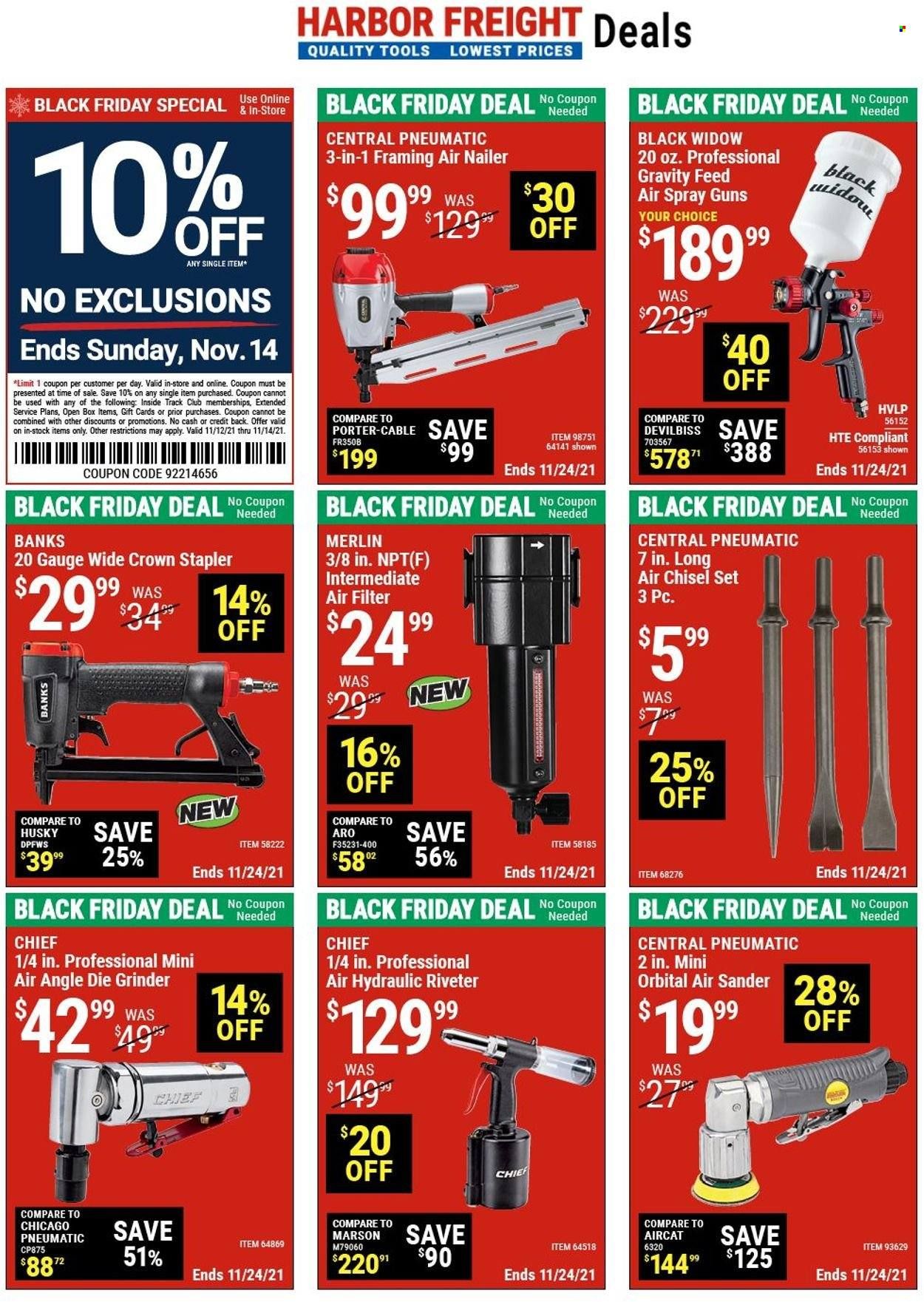Harbor Freight Weekly Ad Flyer November 15 to November 22