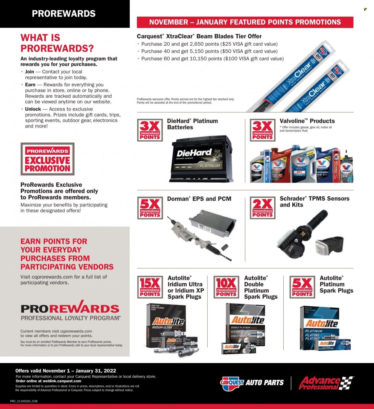 Carquest Weekly Ad Flyer November 15 to November 22