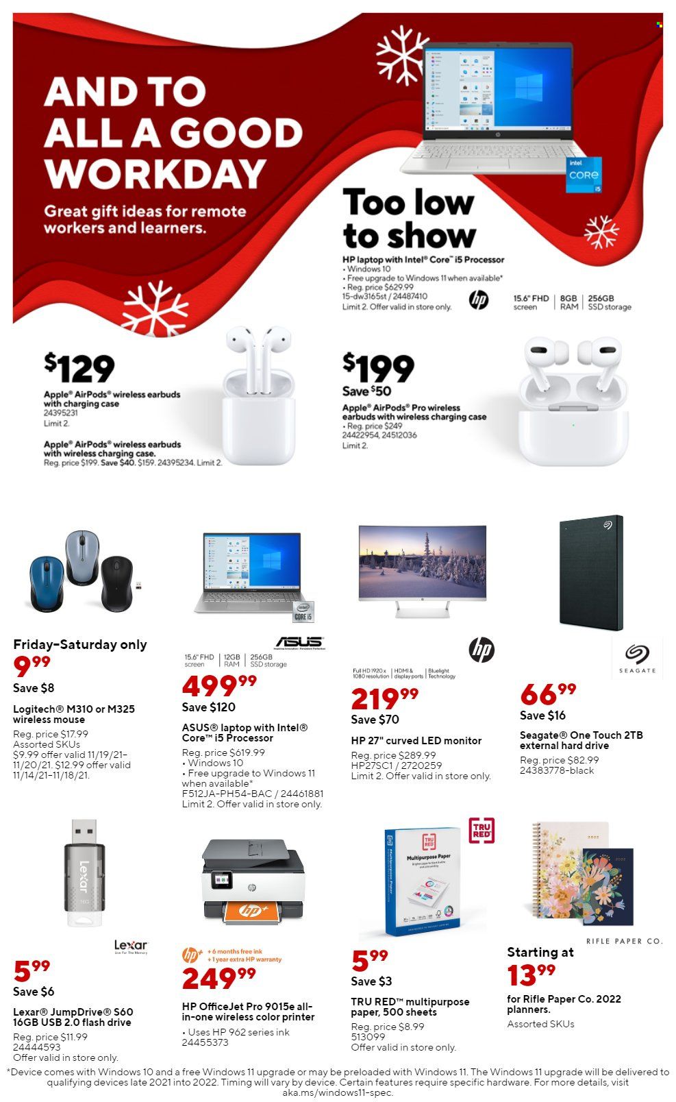 Staples Weekly Ad Flyer November 15 to November 22