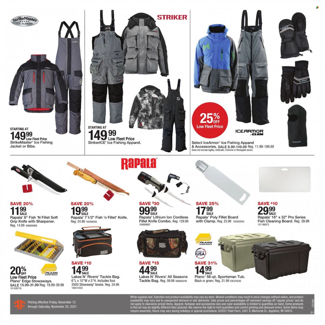 Fleet Farm (IA, MN, ND, WI) Weekly Ad Flyer November 15 to November 22