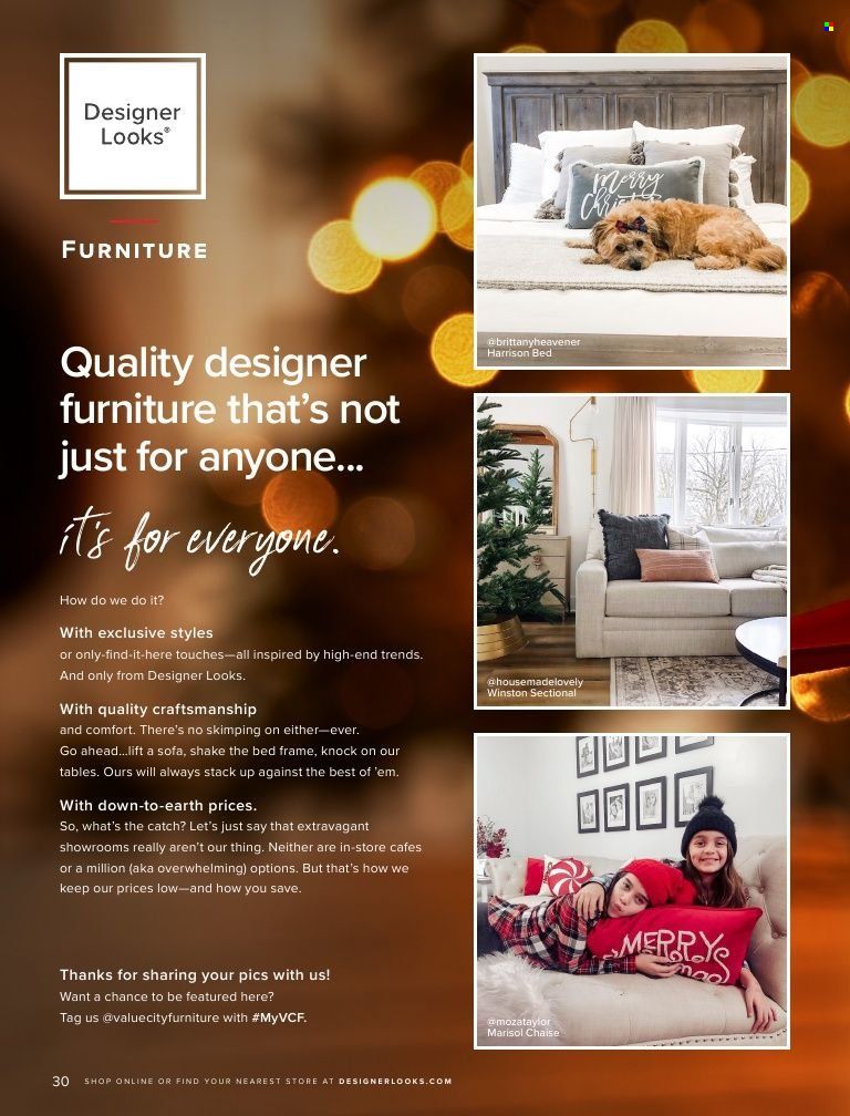 Value City Furniture (IL, IN, MD, MO, NC, NY, OH, SC, VA) Weekly Ad Flyer November 15 to November 22