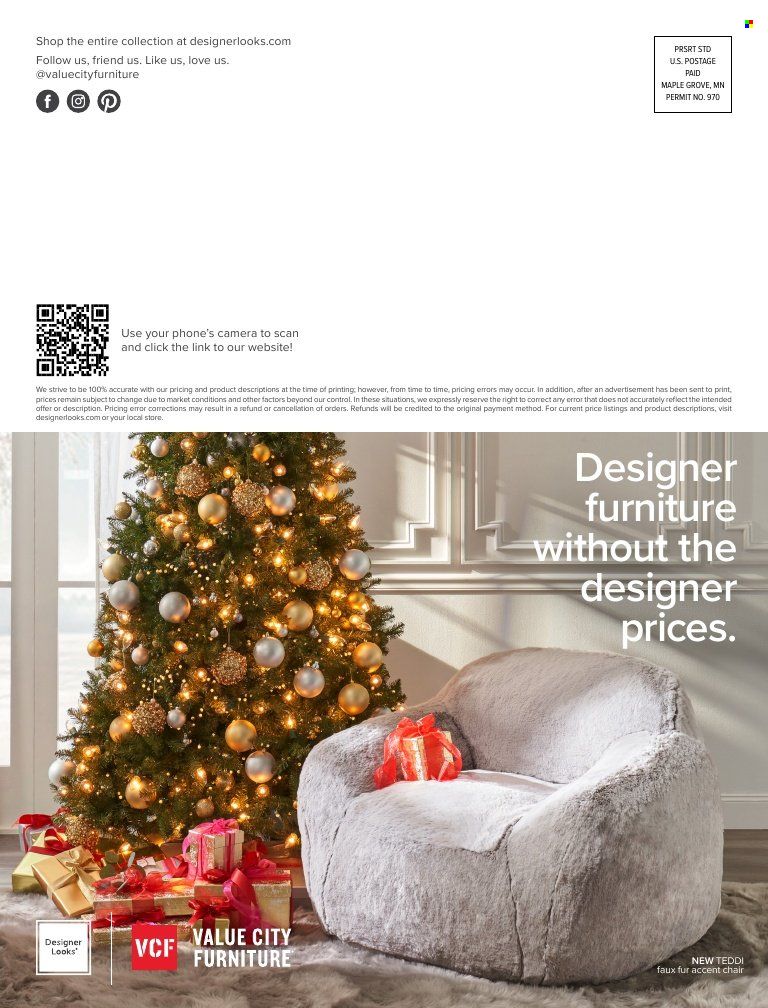 Value City Furniture (IL, IN, MD, MO, NC, NY, OH, SC, VA) Weekly Ad Flyer November 15 to November 22