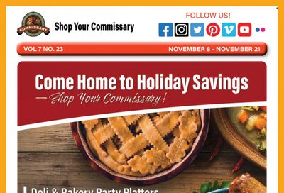 Commissary Weekly Ad Flyer November 15 to November 22