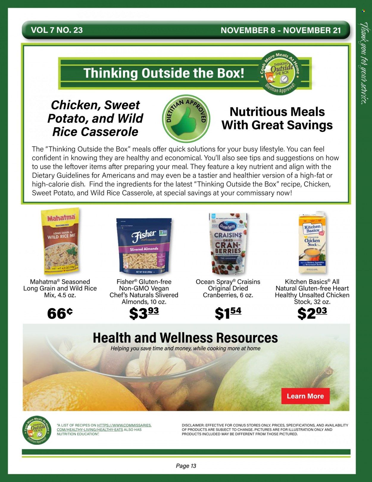Commissary Weekly Ad Flyer November 15 to November 22