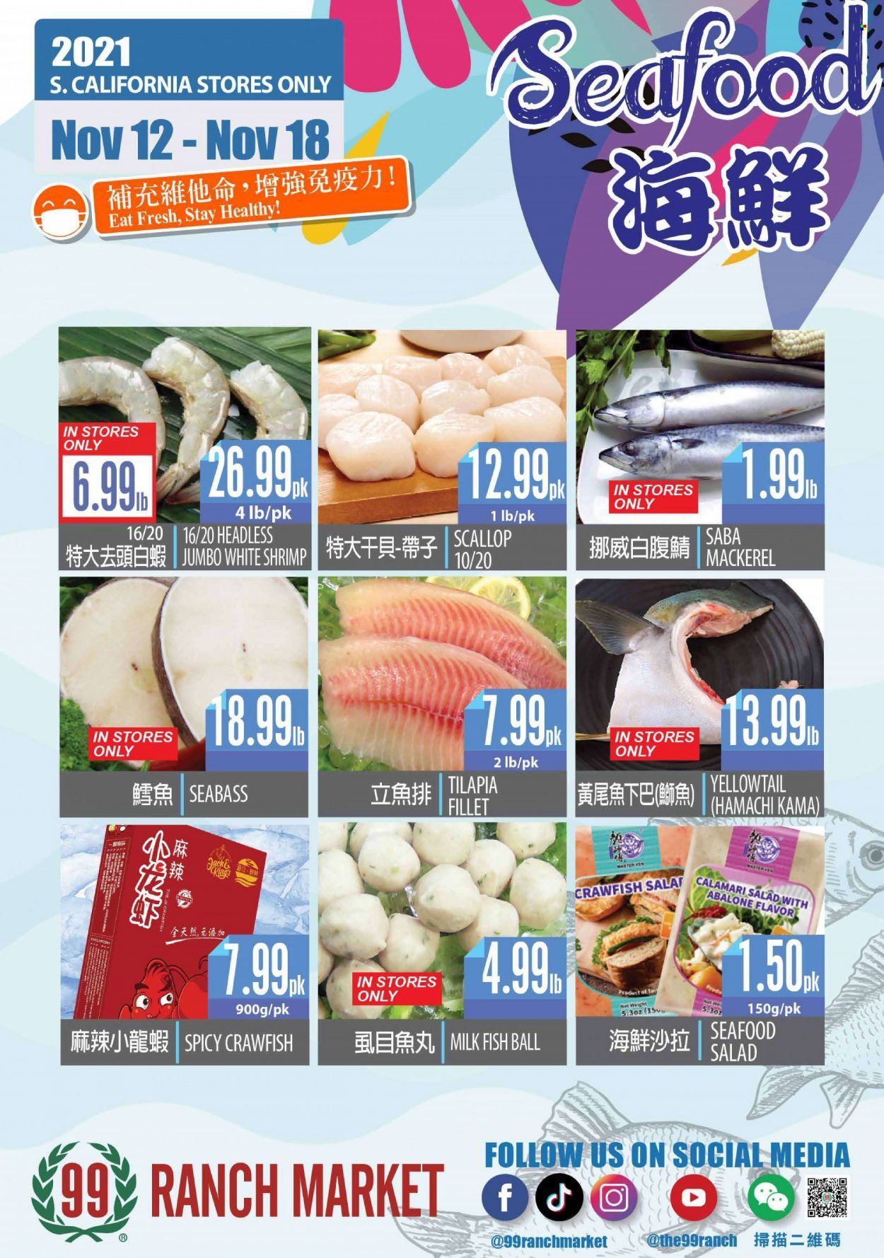 99 Ranch Market (CA) Weekly Ad Flyer November 15 to November 22