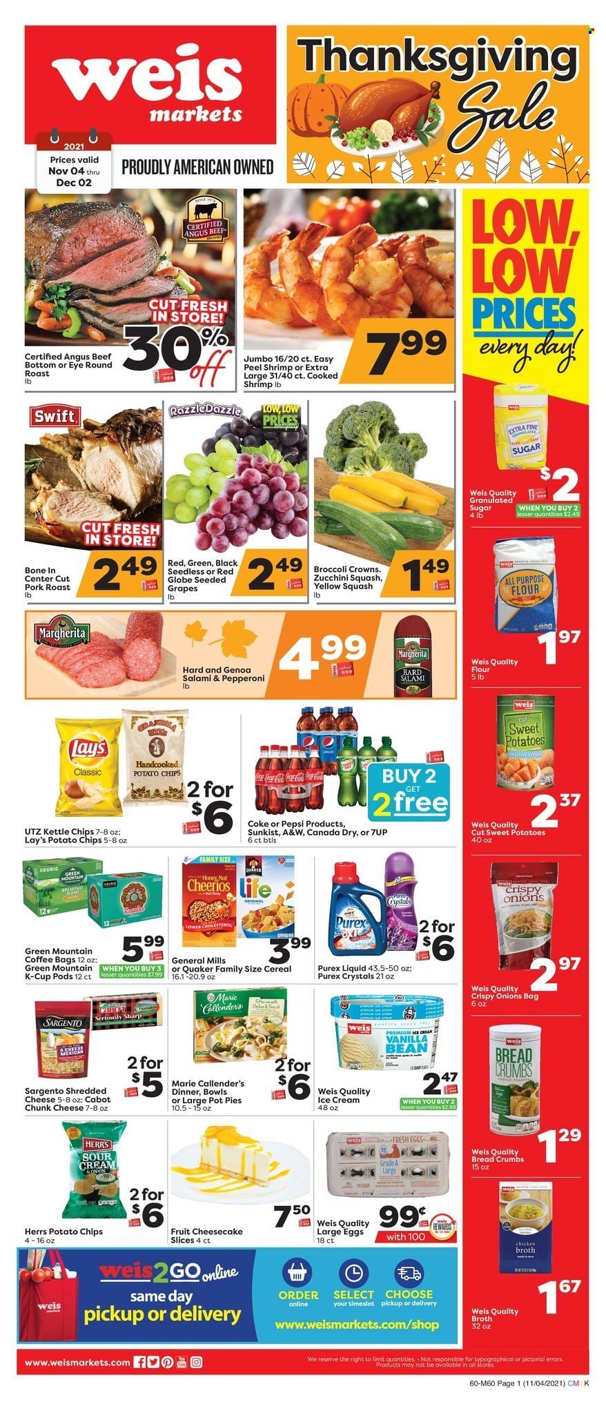 Weis (MD, NY, PA) Weekly Ad Flyer November 16 to November 23