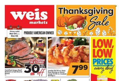 Weis (MD, NY, PA) Weekly Ad Flyer November 16 to November 23
