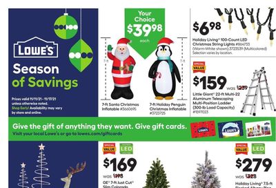 Lowe's Weekly Ad Flyer November 16 to November 23