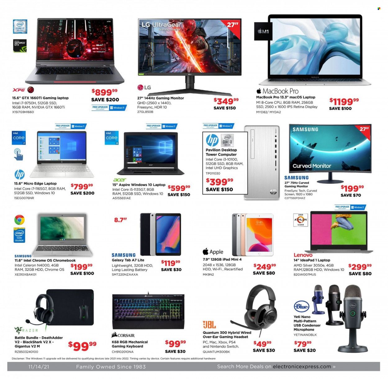 Electronic Express (AL, TN) Weekly Ad Flyer November 16 to November 23