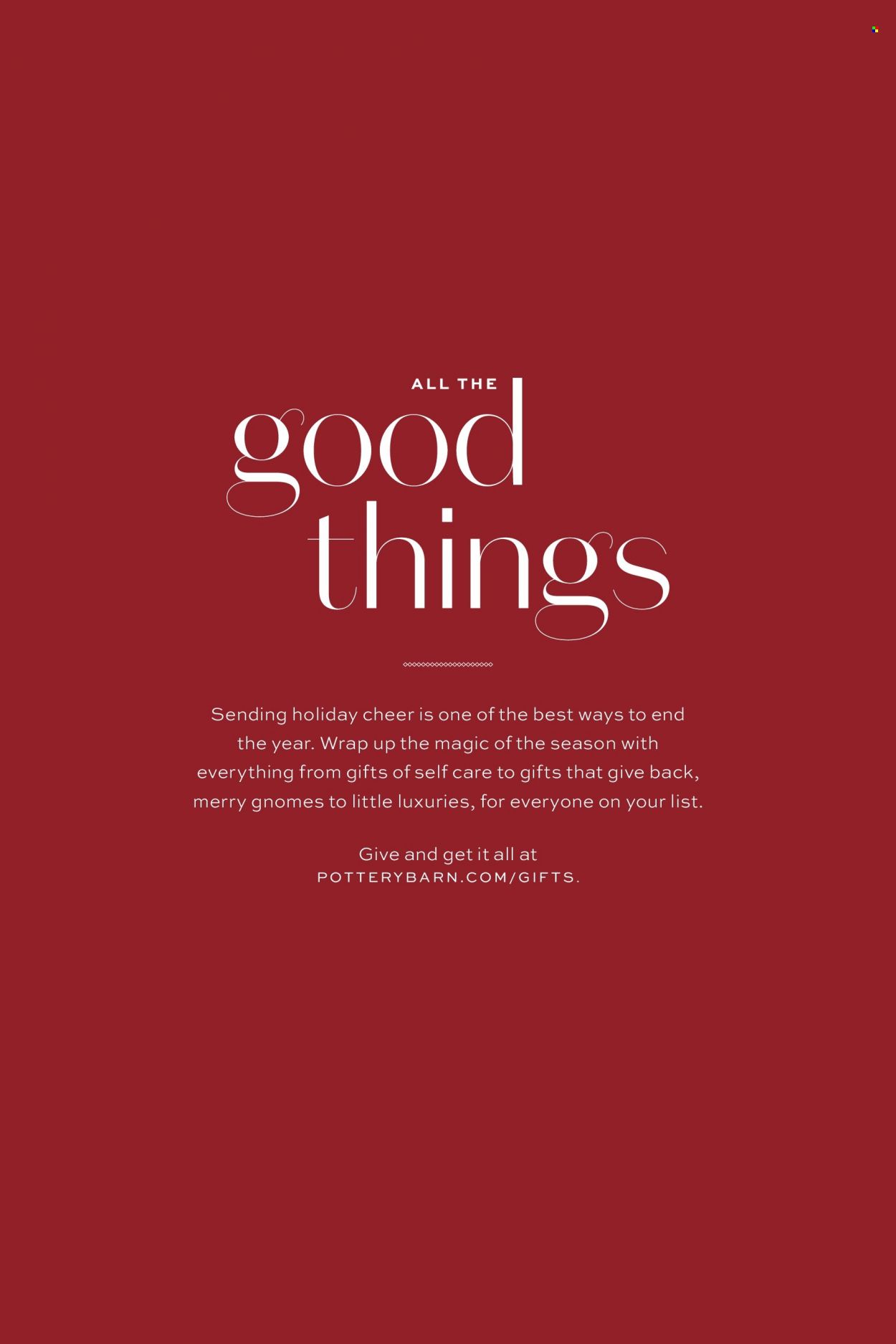 Pottery Barn Weekly Ad Flyer November 16 to November 23