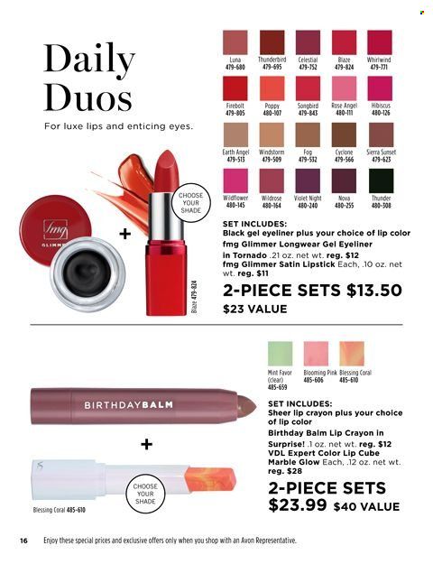 Avon Weekly Ad Flyer November 16 to November 23