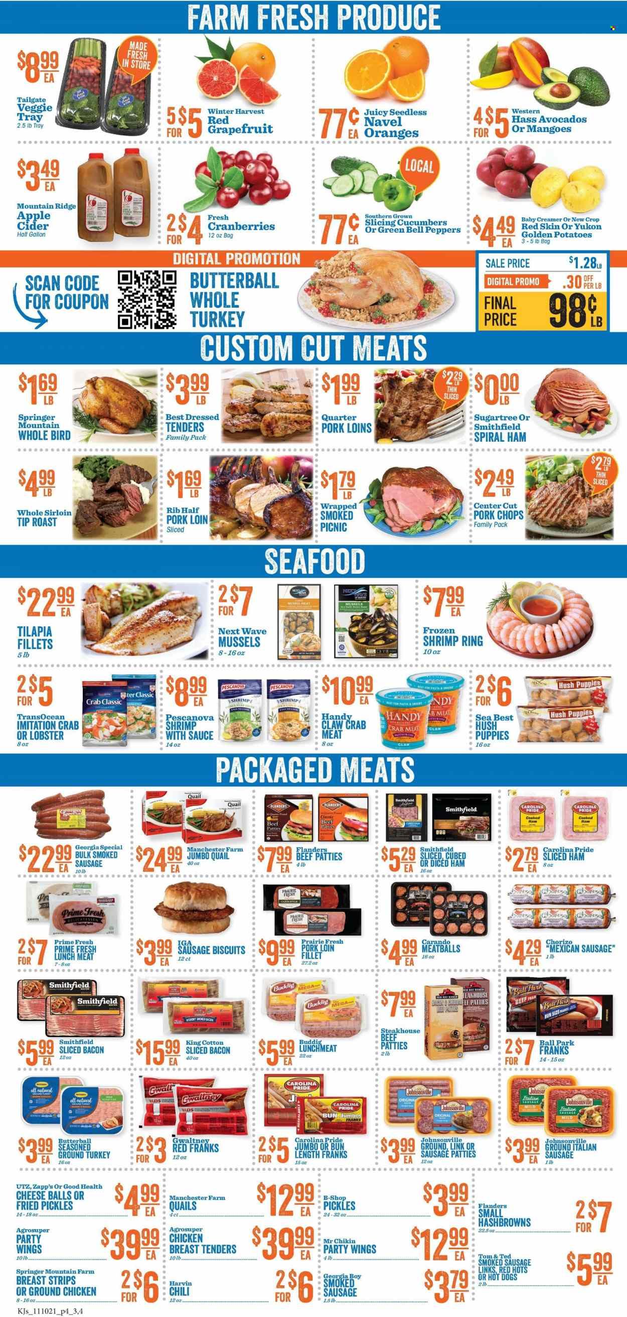 KJ´s Market (GA, SC) Weekly Ad Flyer November 16 to November 23