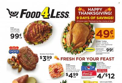 Food 4 Less (IN) Weekly Ad Flyer November 16 to November 23