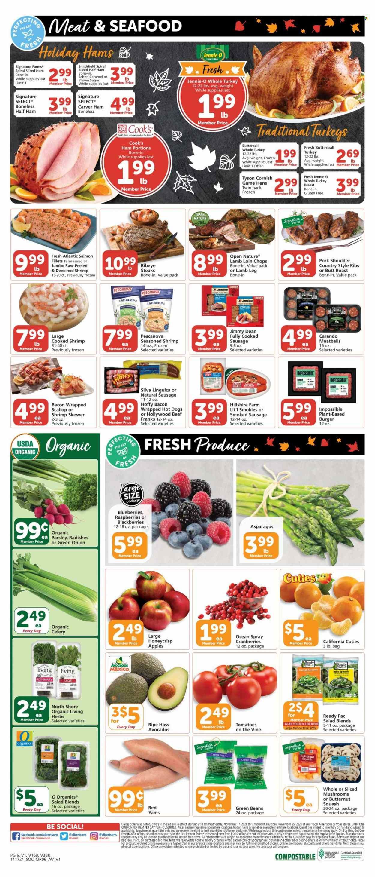 Albertsons (CA, ID, LA, MT, OR, TX, WA) Weekly Ad Flyer November 16 to November 23