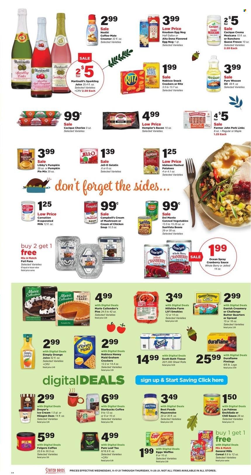 Stater Bros. (CA) Weekly Ad Flyer November 16 to November 23