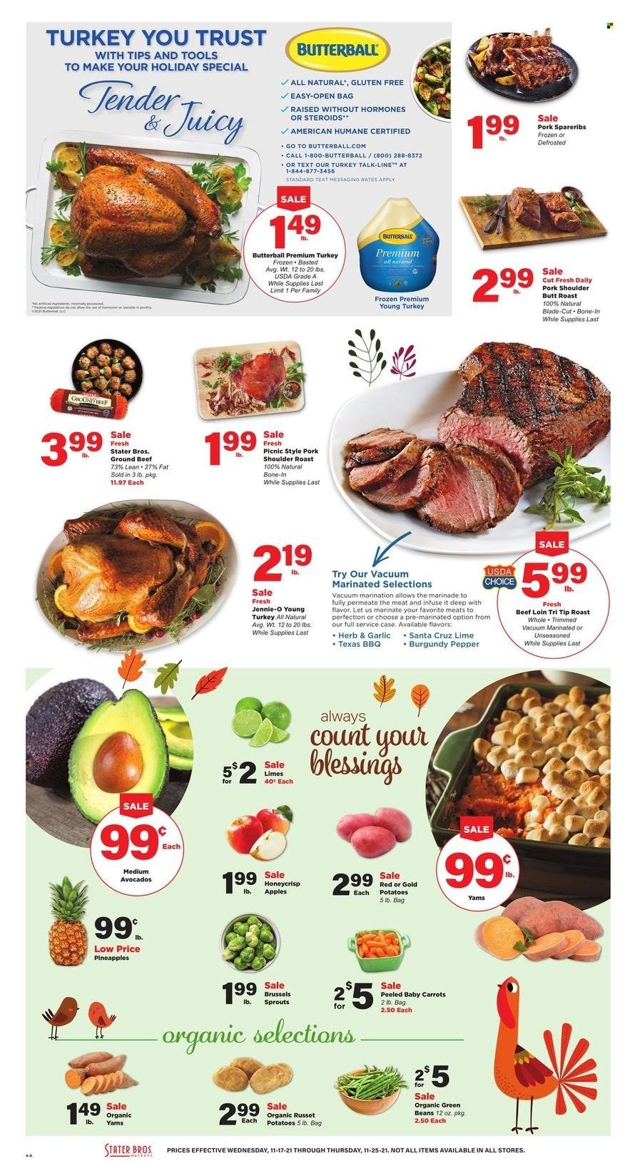 Stater Bros. (CA) Weekly Ad Flyer November 16 to November 23