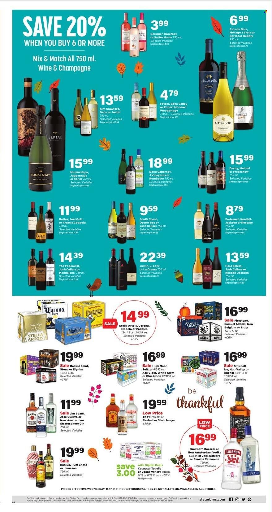 Stater Bros. (CA) Weekly Ad Flyer November 16 to November 23
