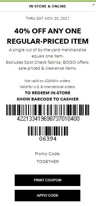 JOANN Weekly Ad Flyer November 16 to November 23