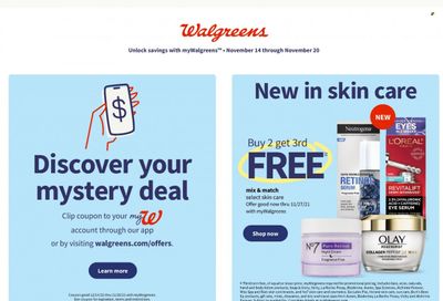 Walgreens Weekly Ad Flyer November 16 to November 23