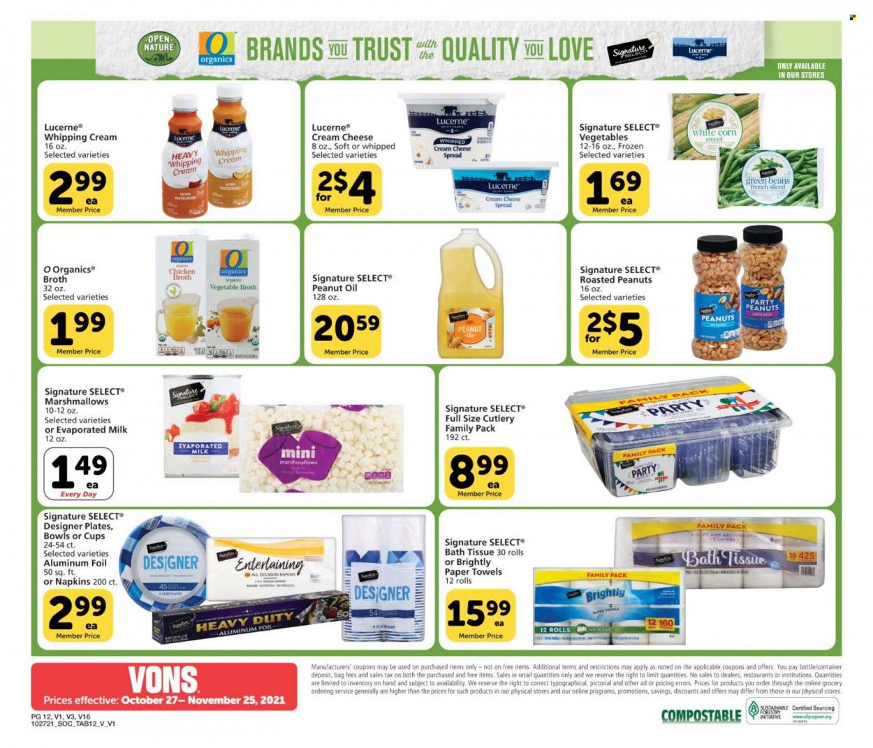 Vons (CA) Weekly Ad Flyer November 17 to November 24