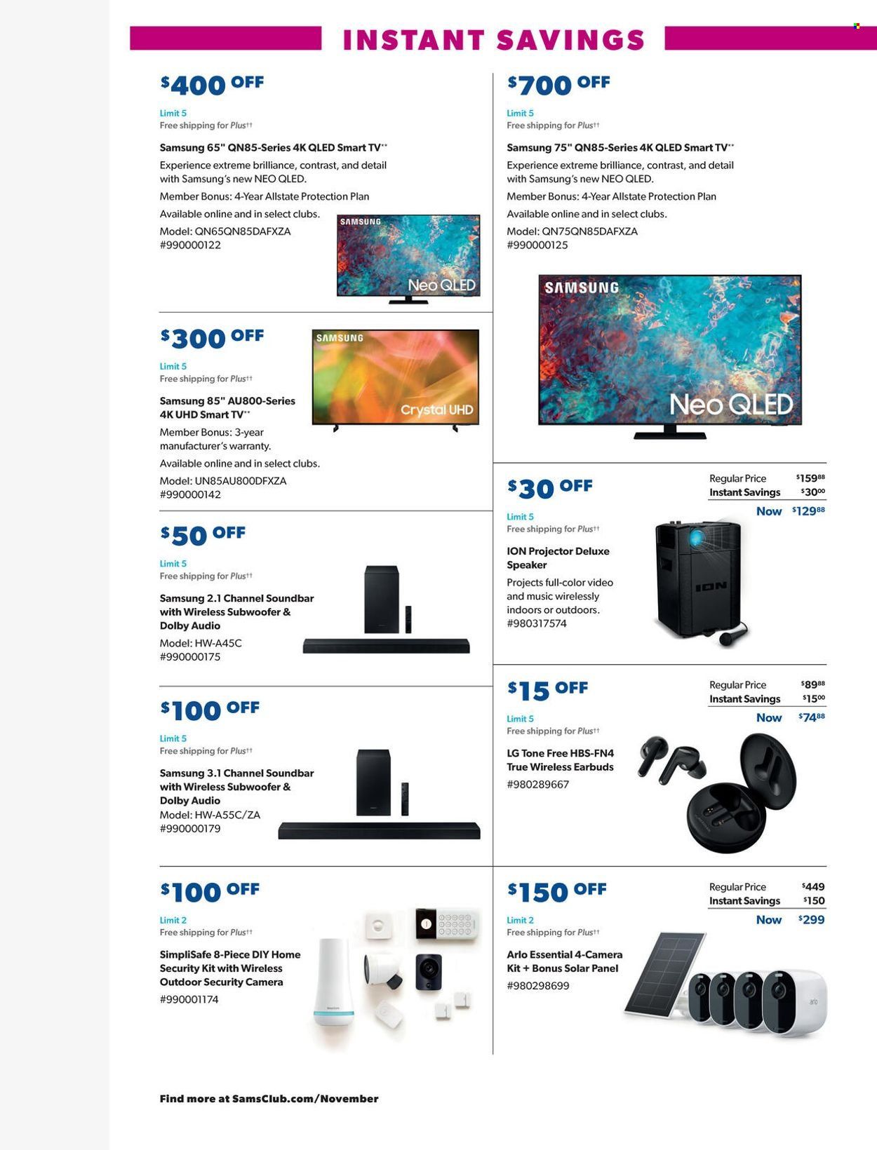 Sam's Club Weekly Ad Flyer November 17 to November 24