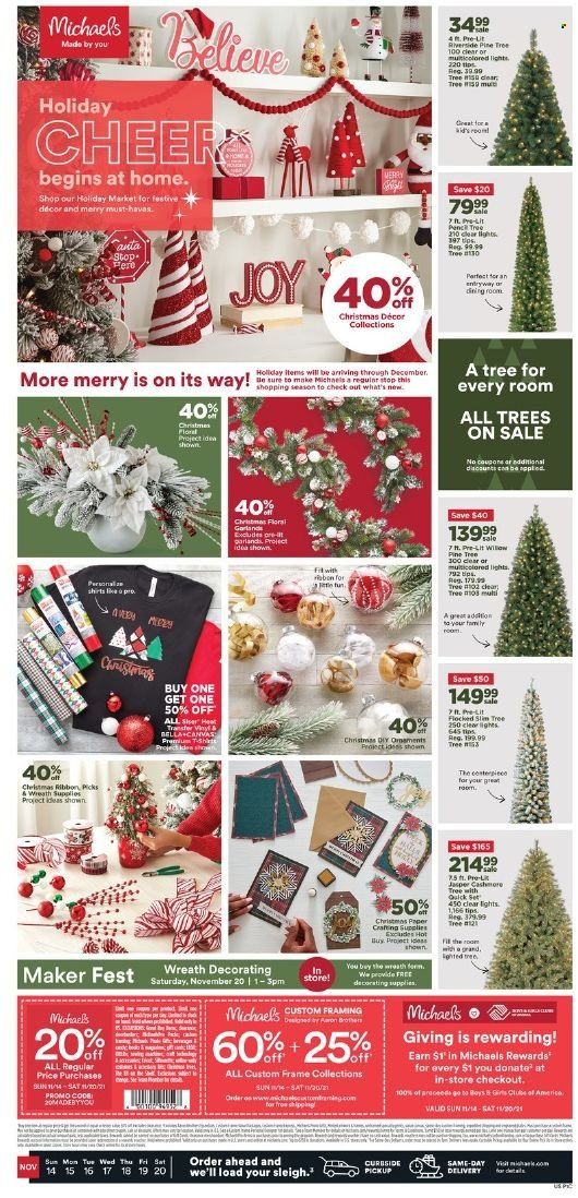 Michaels Weekly Ad Flyer November 17 to November 24