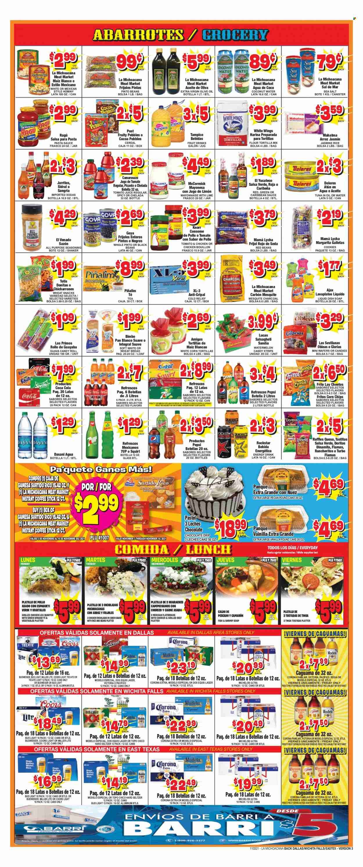 La Michoacana Meat Market (TX) Weekly Ad Flyer November 17 to November 24
