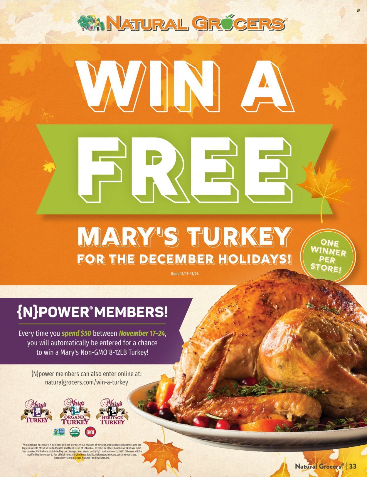 Natural Grocers Weekly Ad Flyer November 17 to November 24