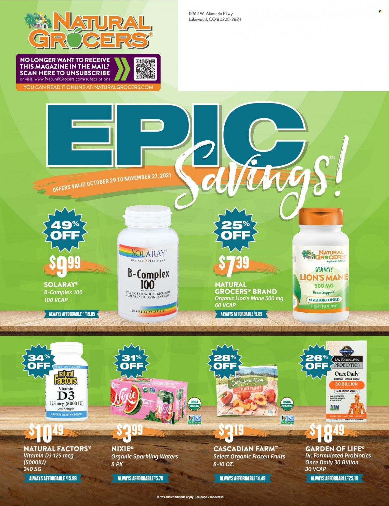 Natural Grocers Weekly Ad Flyer November 17 to November 24