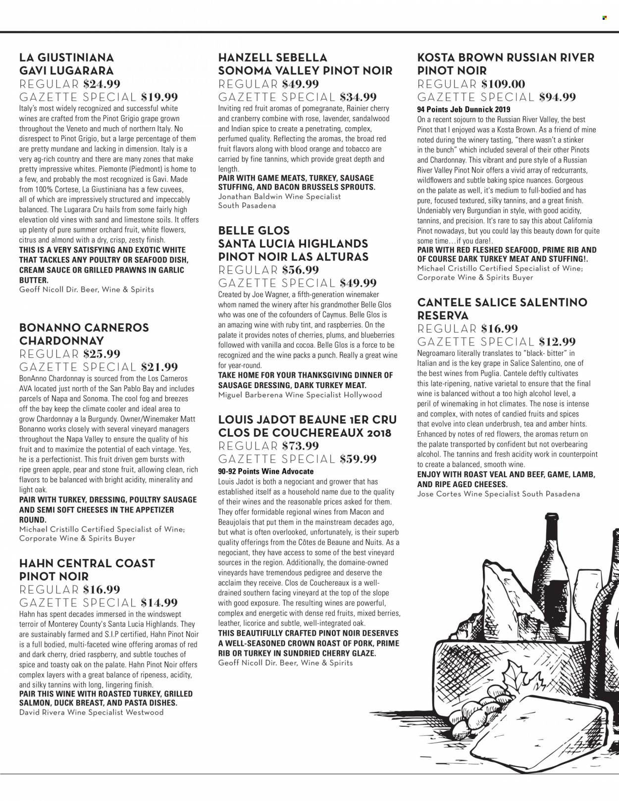 Bristol Farms (CA) Weekly Ad Flyer November 17 to November 24