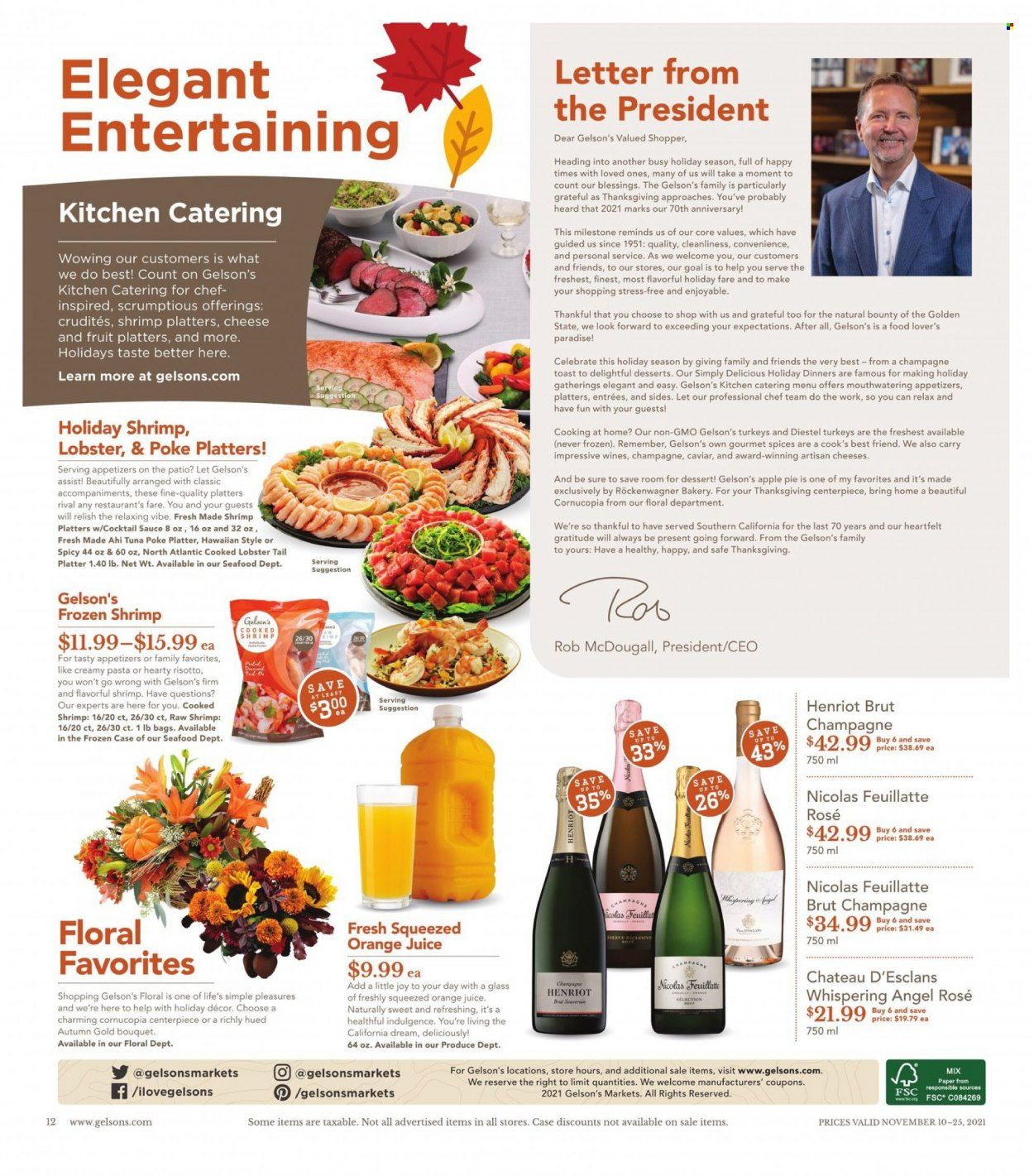 Gelson's (CA) Weekly Ad Flyer November 17 to November 24