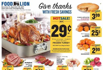 Food Lion (NC) Weekly Ad Flyer November 17 to November 24