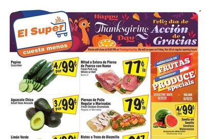 El Super (CA, NM, NV, TX) Weekly Ad Flyer November 17 to November 24