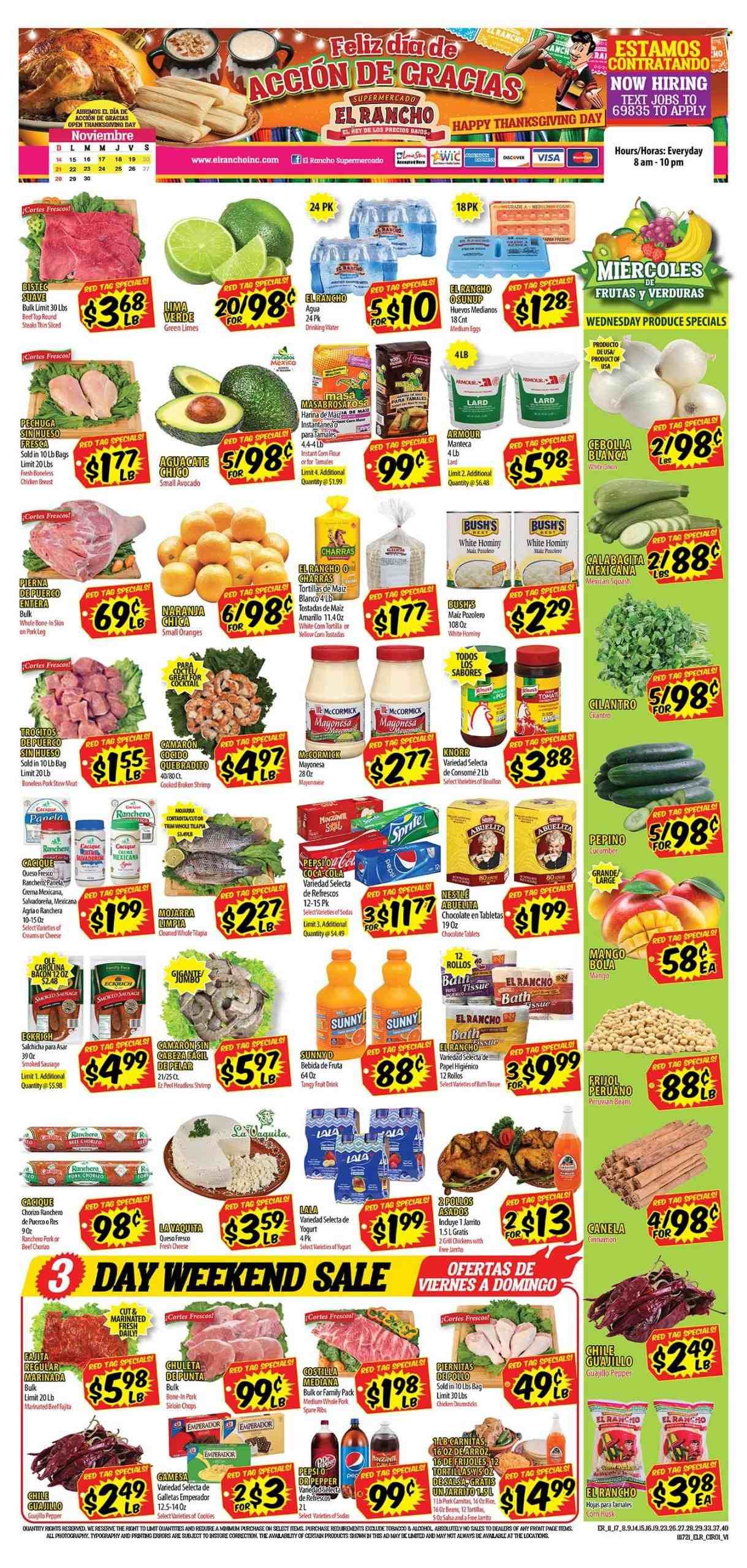 El Rancho (TX) Weekly Ad Flyer November 17 to November 24