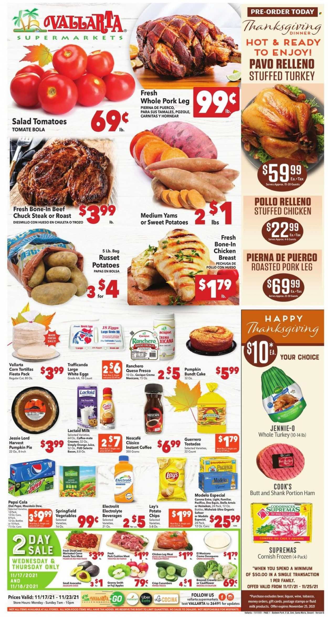 Vallarta (CA) Weekly Ad Flyer November 17 to November 24