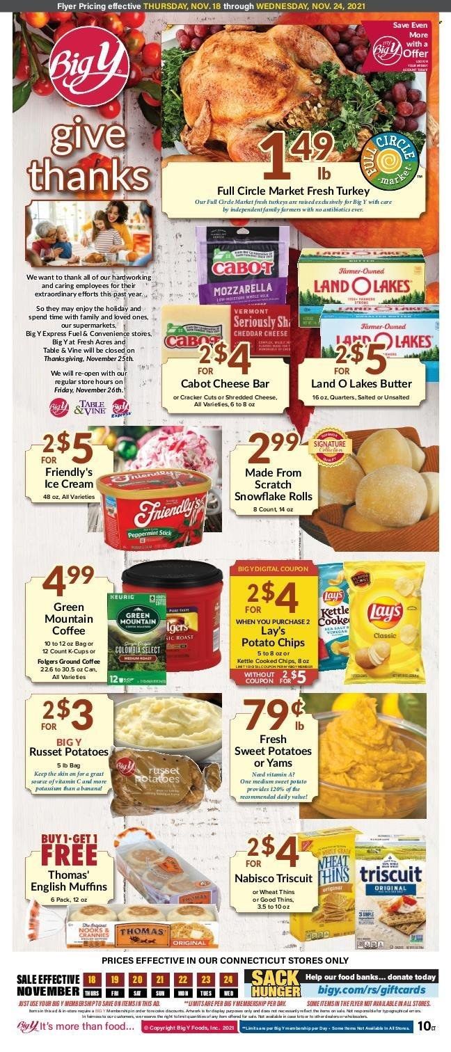 Big Y (CT) Weekly Ad Flyer November 17 to November 24