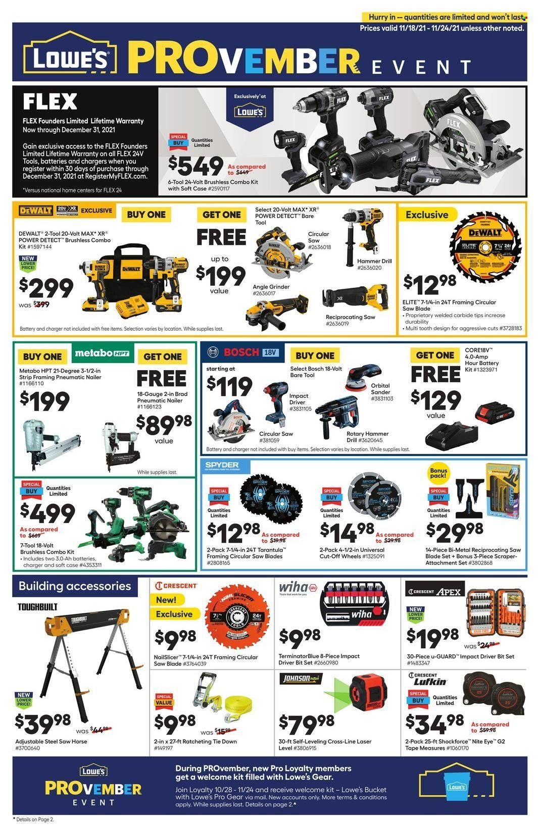 Lowe's Weekly Ad Flyer November 17 to November 24