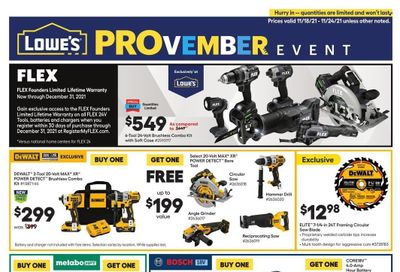 Lowe's Weekly Ad Flyer November 17 to November 24