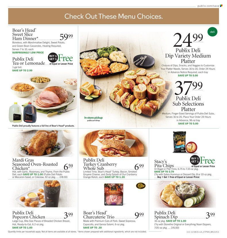 Publix (AL, FL, GA, NC, SC, TN) Weekly Ad Flyer November 18 to November 25