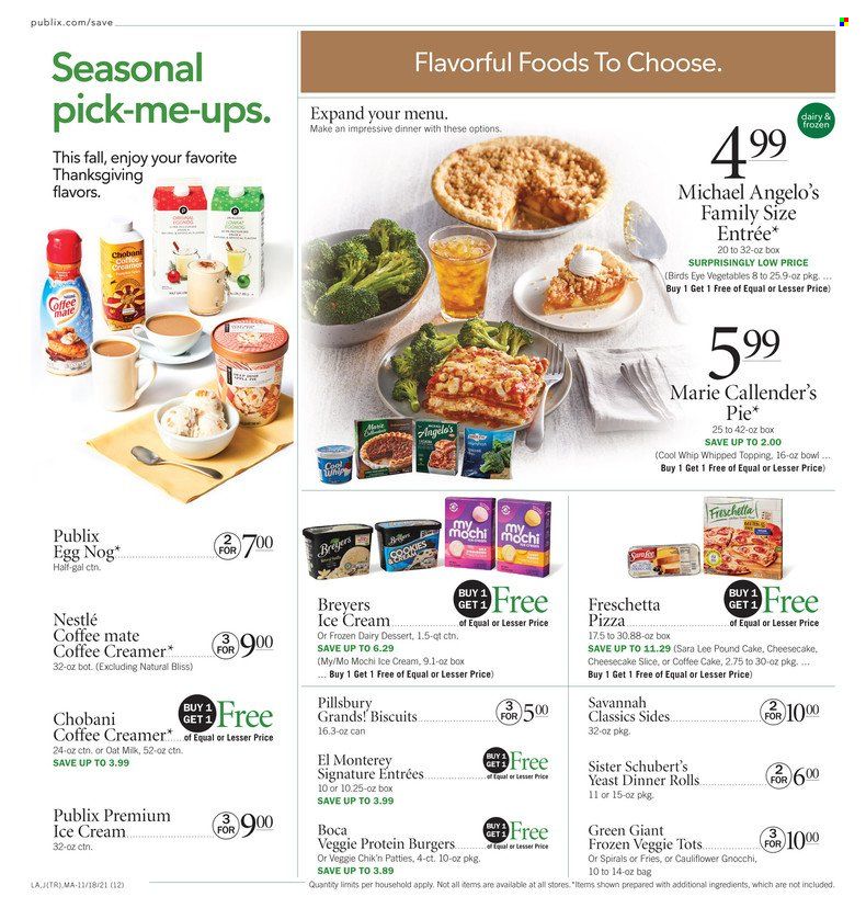 Publix (AL, FL, GA, NC, SC, TN) Weekly Ad Flyer November 18 to November 25