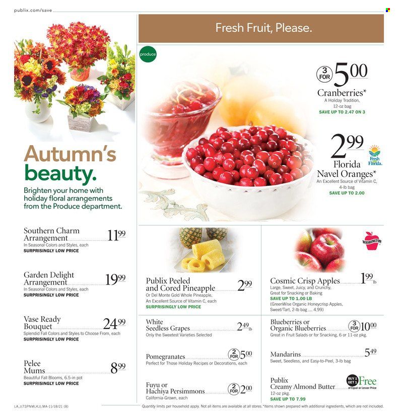 Publix (AL, FL, GA, NC, SC, TN) Weekly Ad Flyer November 18 to November 25