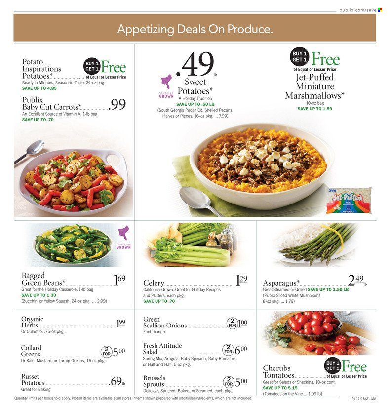 Publix (AL, FL, GA, NC, SC, TN) Weekly Ad Flyer November 18 to November 25