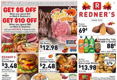 Redner's Markets (DE, MD, PA) Weekly Ad Flyer November 18 to November 25