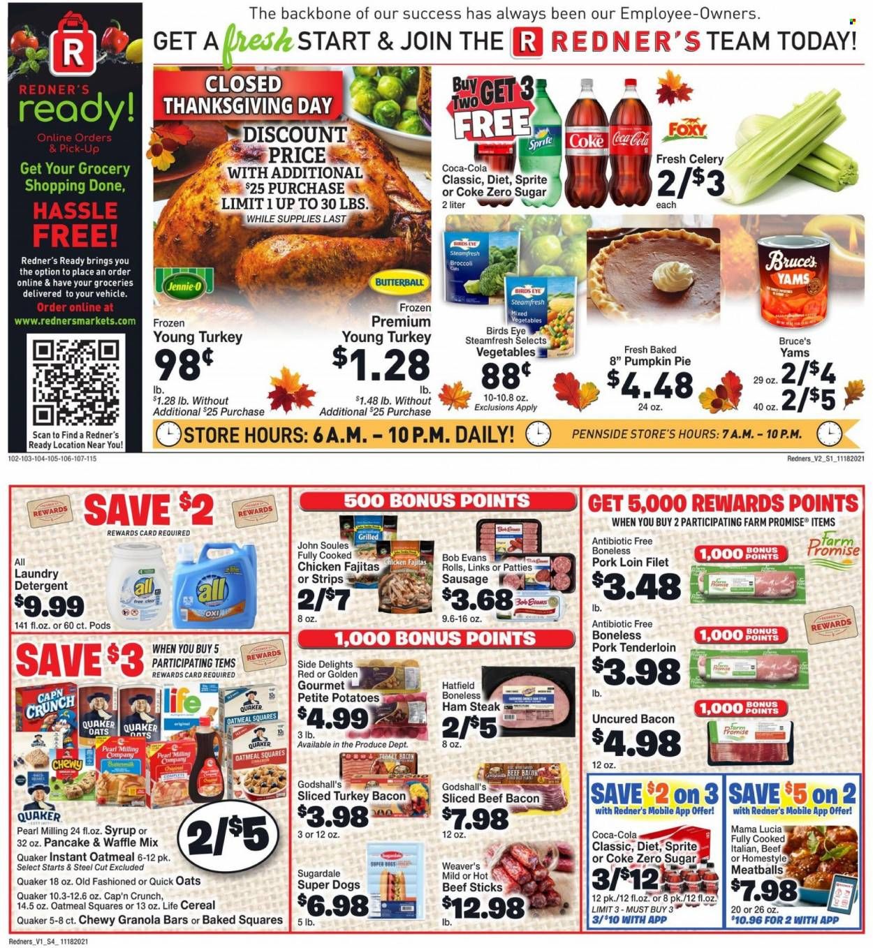 Redner's Markets (DE, MD, PA) Weekly Ad Flyer November 18 to November 25