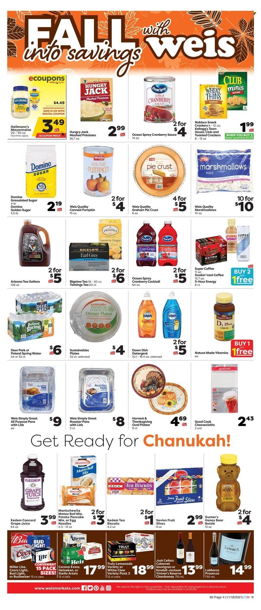 Weis (MD, NY, PA) Weekly Ad Flyer November 18 to November 25