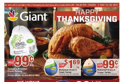 Giant Food (DE, MD, VA) Weekly Ad Flyer November 18 to November 25