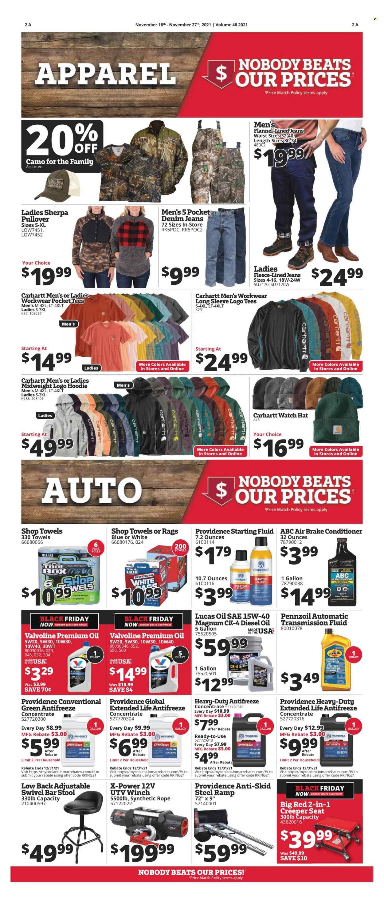 Rural King Weekly Ad Flyer November 18 to November 25