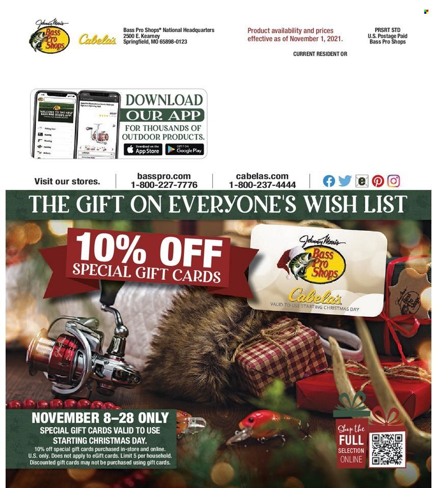 Bass Pro Shops Weekly Ad Flyer November 19 to November 26