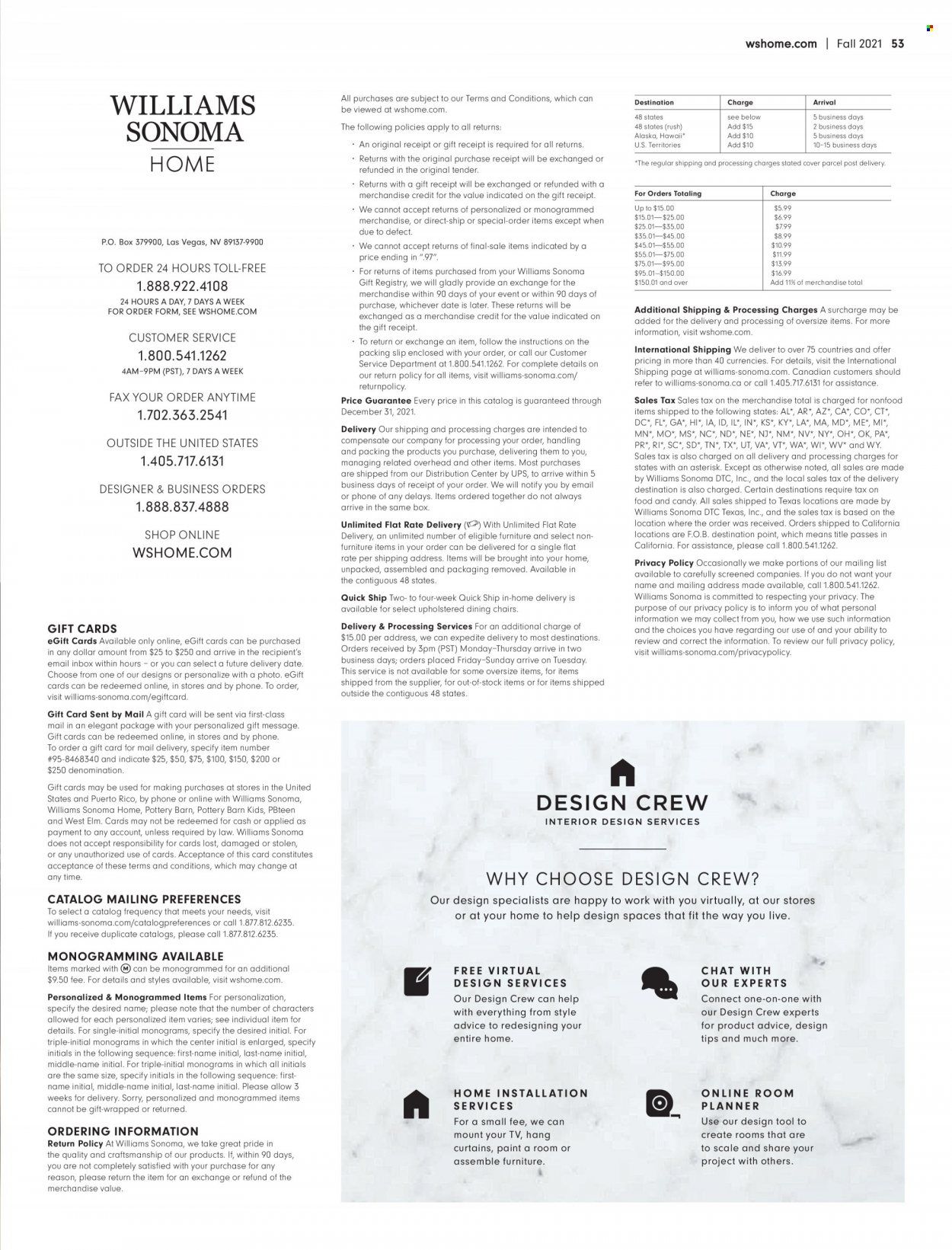 Williams-Sonoma Weekly Ad Flyer November 19 to November 26